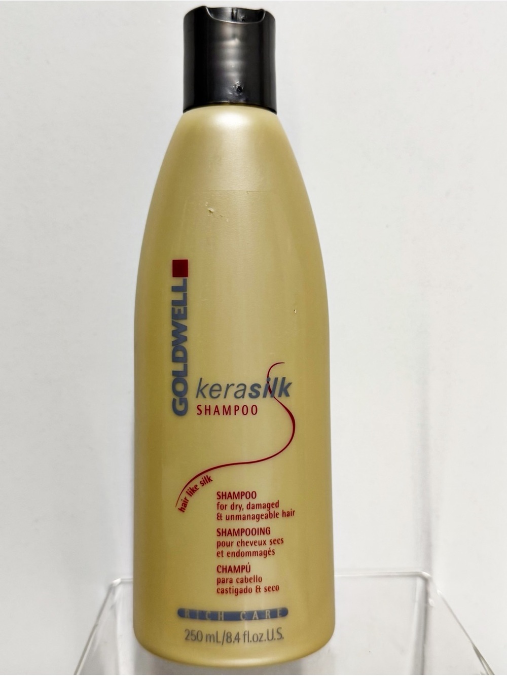 GOLDWELL KeraSilk Rich Care Shampoo for Dry, Damaged Hair - 8.4 fl oz (250mL)